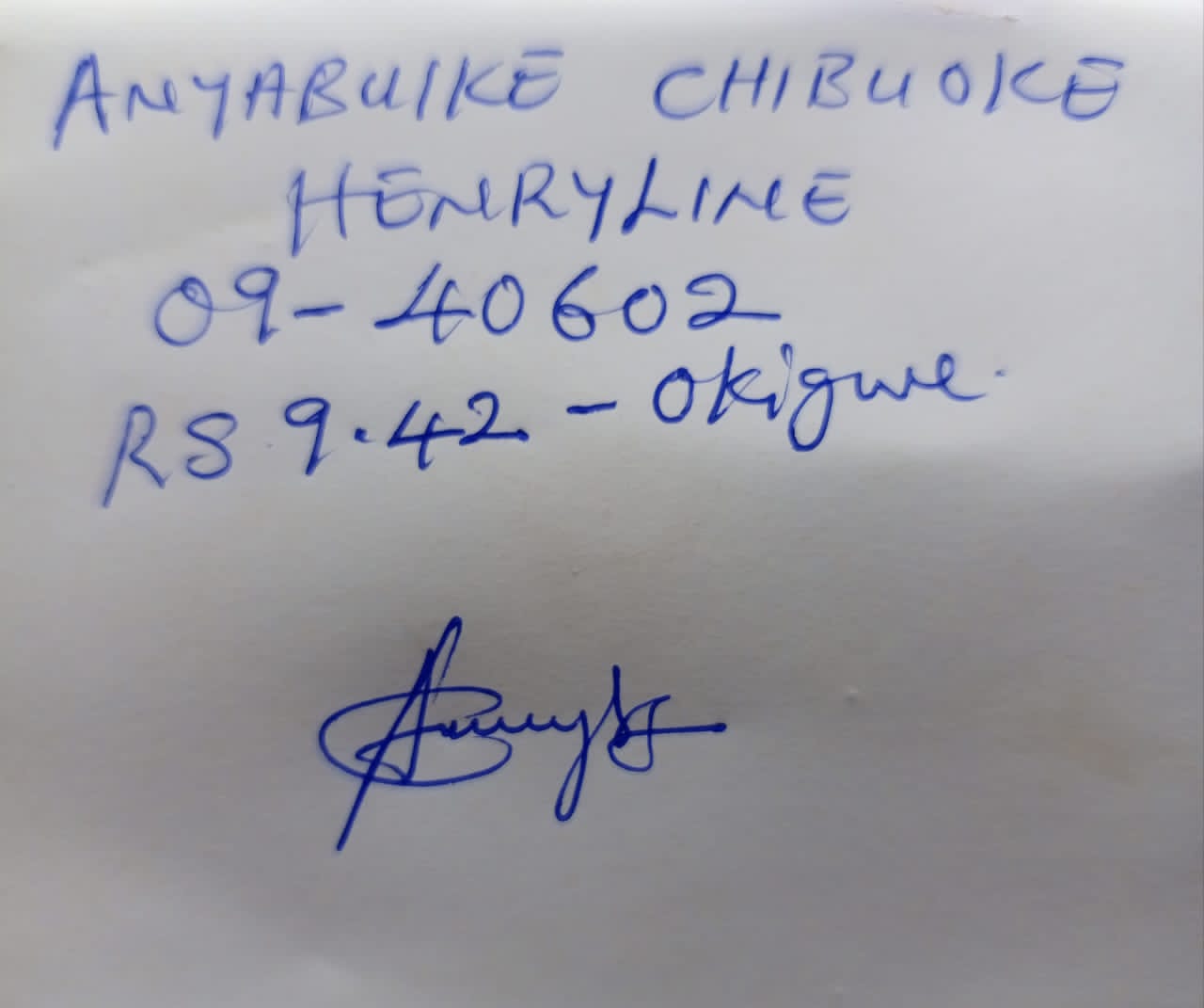 Signature